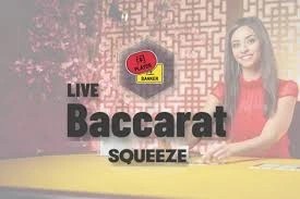 Baccarat Squeeze by Evolution, showcased at 5-gringoscasino.gr – game logo